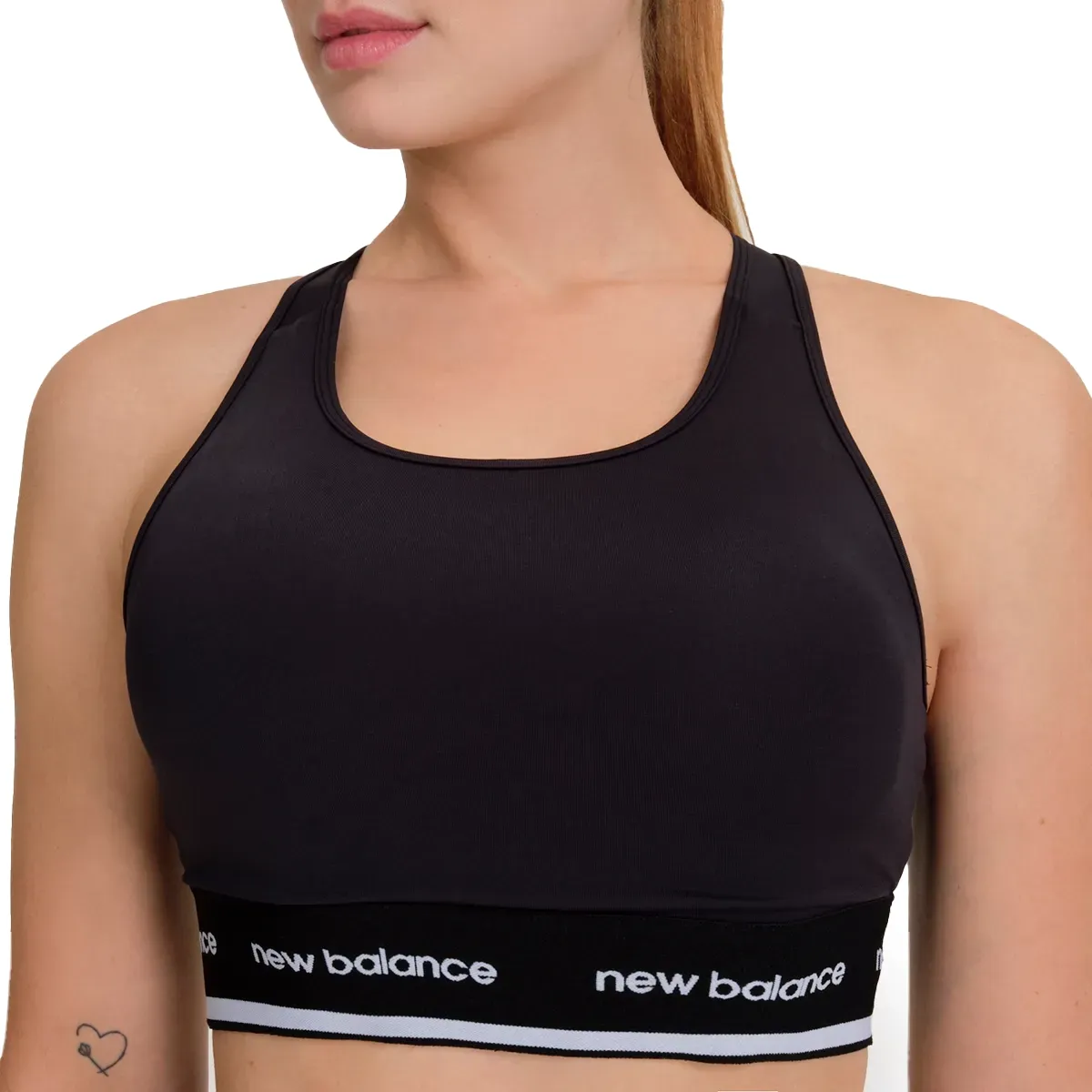New Balance Top WB41048B-BK F ESSENTIALS ACTIV Preto. Poliamida -4-